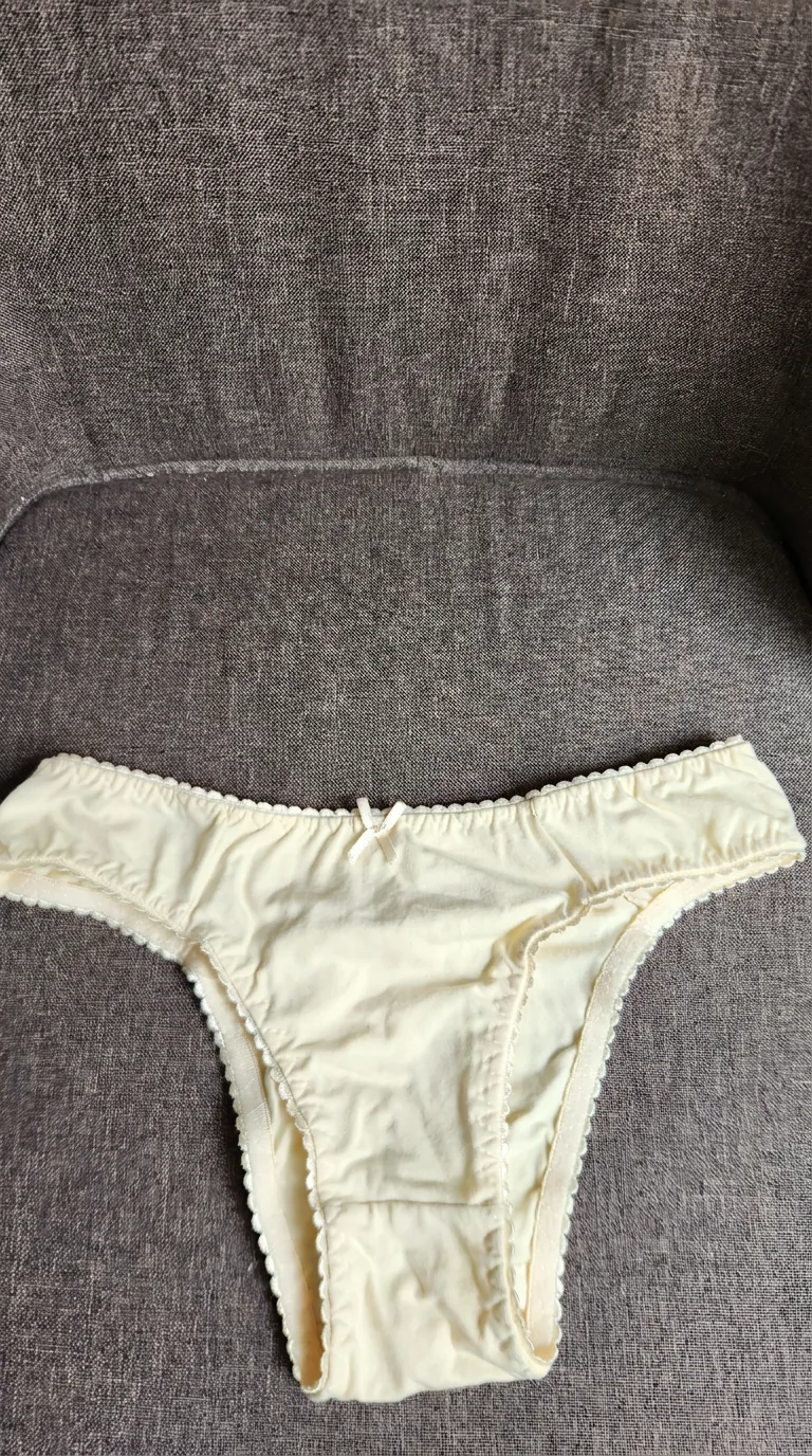 Bikini clásico de algodón vainilla, color vainilla
